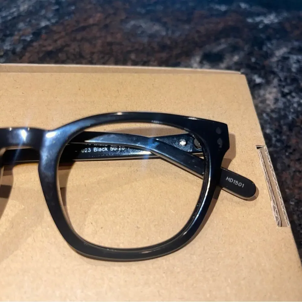 Derek Cardigan Black Rimmed Glasses Frames